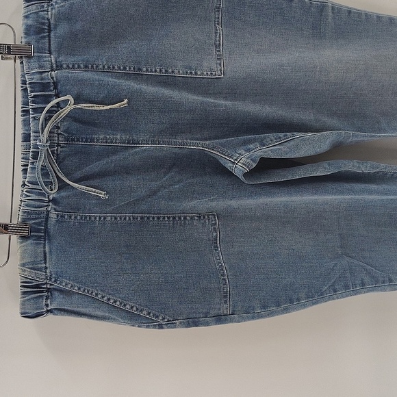 Laurie Felt LA Light Cotton Clean Jean Jogger Denim Pants Size XL Front Pockets - Picture 3 of 8